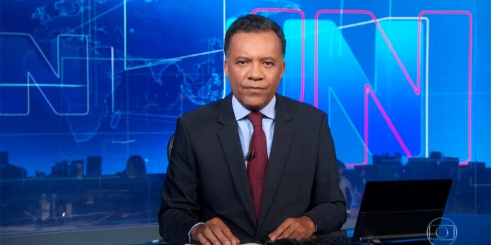Heraldo Pereira no Jornal Nacional (Foto: Divulgação/ TV Globo)