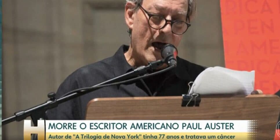 Paul Auster (Foto: Reprodução / Globo)
