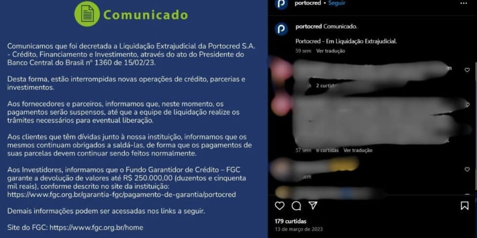 Anúncio do banco (Reprodução/Instagram)