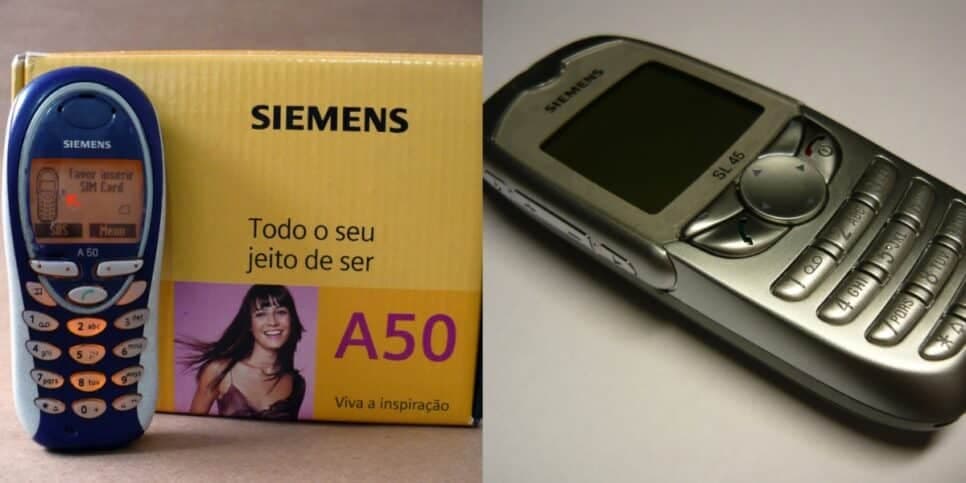 Siemens A50 e SL45 (Foto: Reprodução/ Internet)