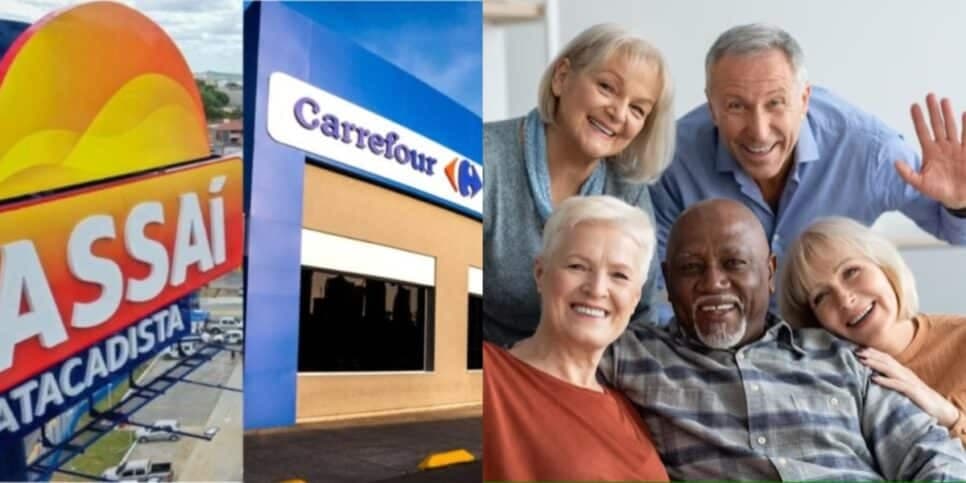 De GRAÇA no Carrefour, Assaí e a caminho dos shoppings: Gratuidade é anunciada aos idosos 60+ com nova lei