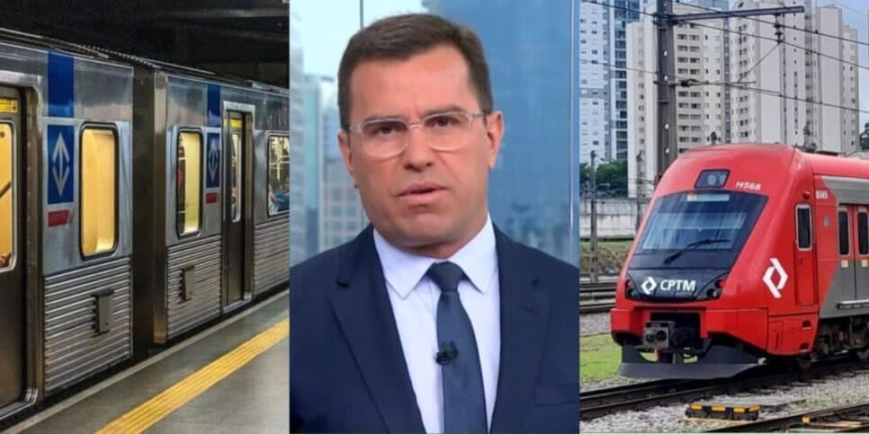 Já pode ir se despedindo: Bocardi para a Globo com FIM de serviço vital atingindo CPTM e o metrô de SP