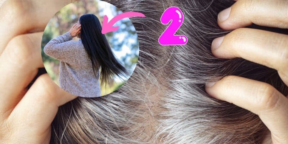 Livre do grisalho sem química: Misturinha com 2 ingredientes reverte o cabelo branco em 4 passos simples