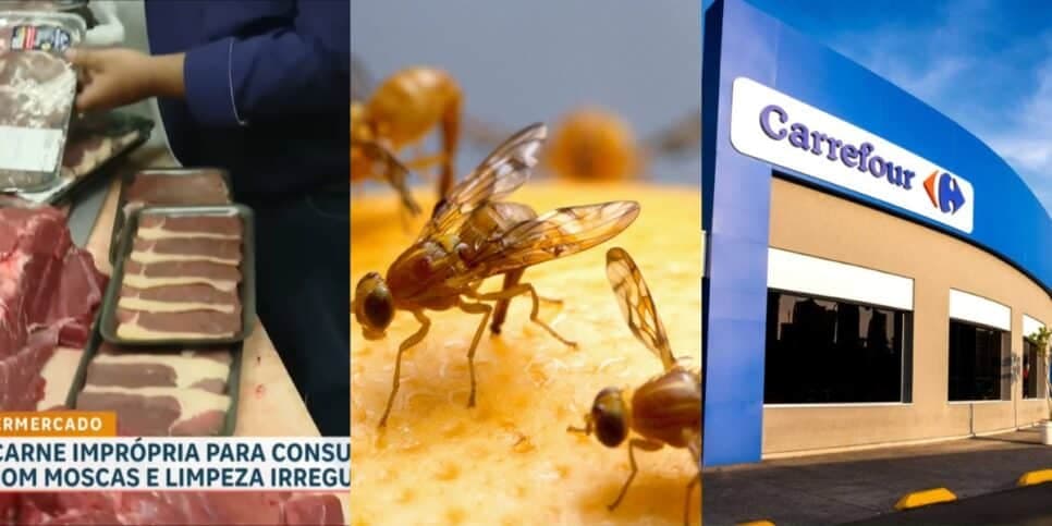 Infestação de insetos, carne podre e flagra do Procon: Mercado rival do Carrefour é desmascarado em São Paulo