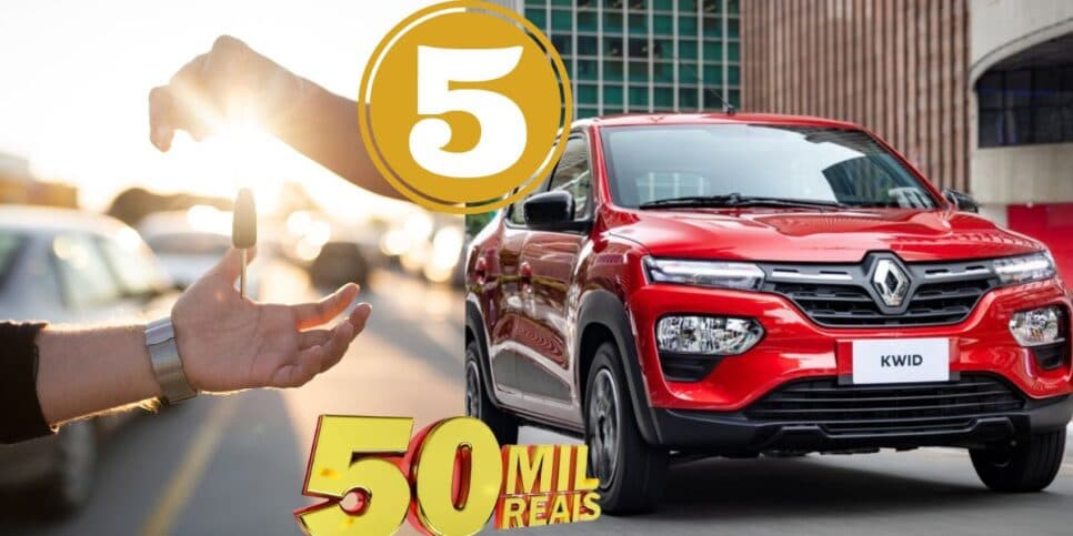 Por menos de R$ 50 mil: 5 carros mais populares que o Kwid, para abastecer 1x ao mês e não se arrepender
