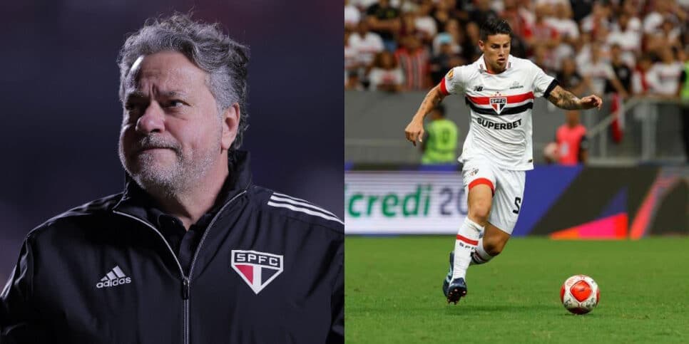 Casares define adeus de James Rodríguez e arma rasteira no Corinthians por craque de R$ 18,5 mi no São Paulo