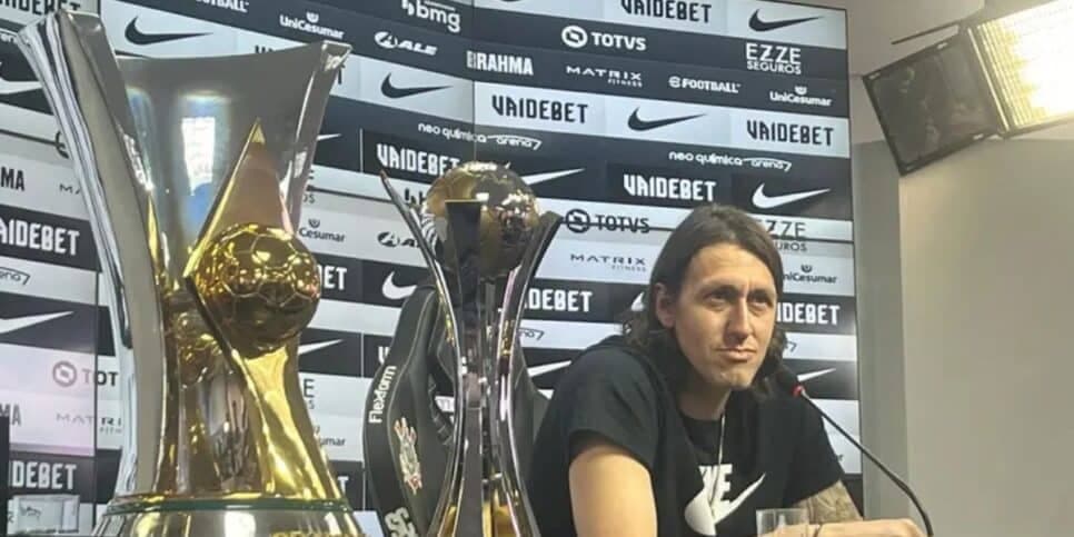 Despedida de Cássio do Corinthians, após 12 anos (Reprodução: Globo)
