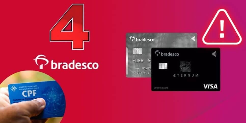 "Irá suspender": Comunicado URGENTE do Bradesco atinge lista de CPFs com cartão de crédito e crava 4 alertas