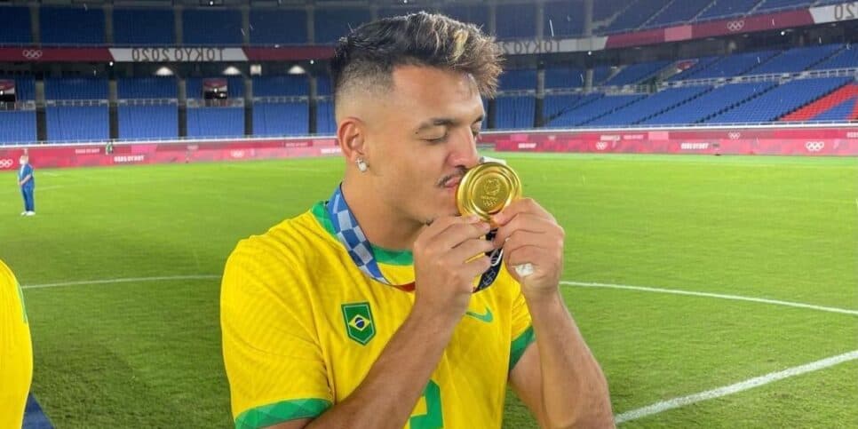 Gabriel Menino foi campeão das Olimpíadas (Reprodução: CBF)