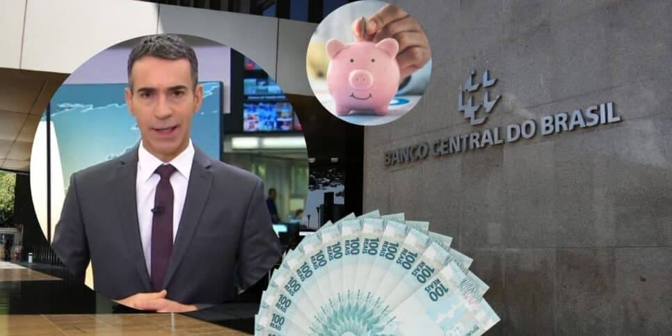 "98 bilhões": A péssima notícia do Banco Central sobre a poupança confirmada por Tralli no JH às pressas