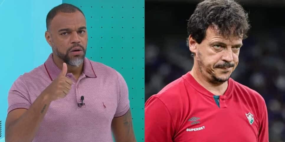 "O último": Denílson para Jogo Aberto com situação delicada de Diniz e exigência de demissão no Fluminense
