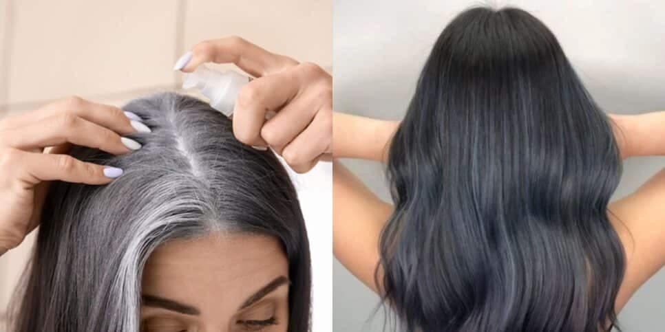 Perfeito para às 60+: Fim do grisalho com 4 ingredientes naturais e ressurreição da cor do cabelo em 25 min