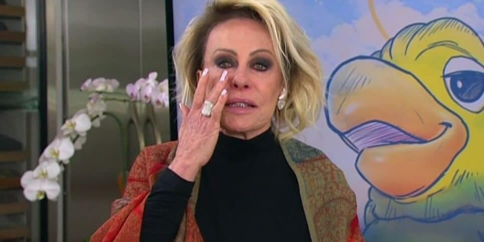 Ana Maria Braga chorando (Reprodução/Globo)