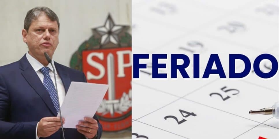 Tarcísio ciente: Feriado é decretado em São Paulo na próxima QUINTA (13) e faz milhões de paulistas vibrarem
