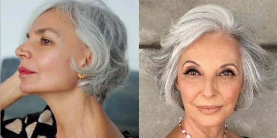 Os cortes mais curtinhos são os preferidos das idosas (Reprodução: Montagem TV Foco) Os cortes mais curtinhos são os preferidos das idosas (Reprodução: Montagem TV Foco)
