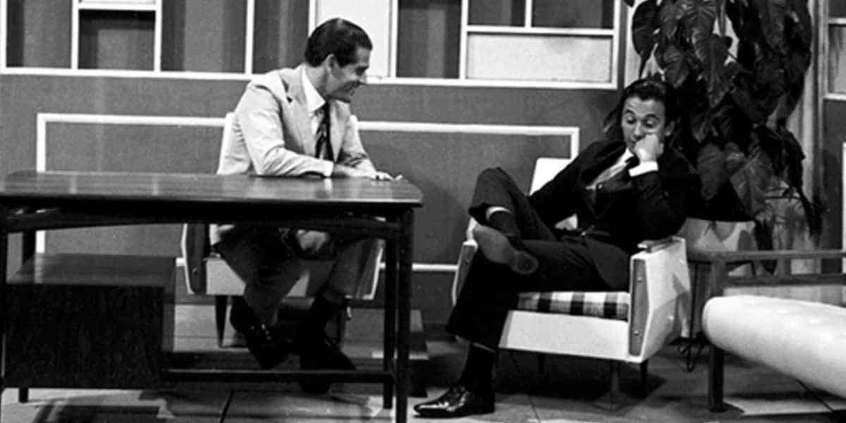 Gláucio Gil foi percursor dos talk-shows no Brasil, trazendo um formato da TV americana (Foto: Memória Globo)