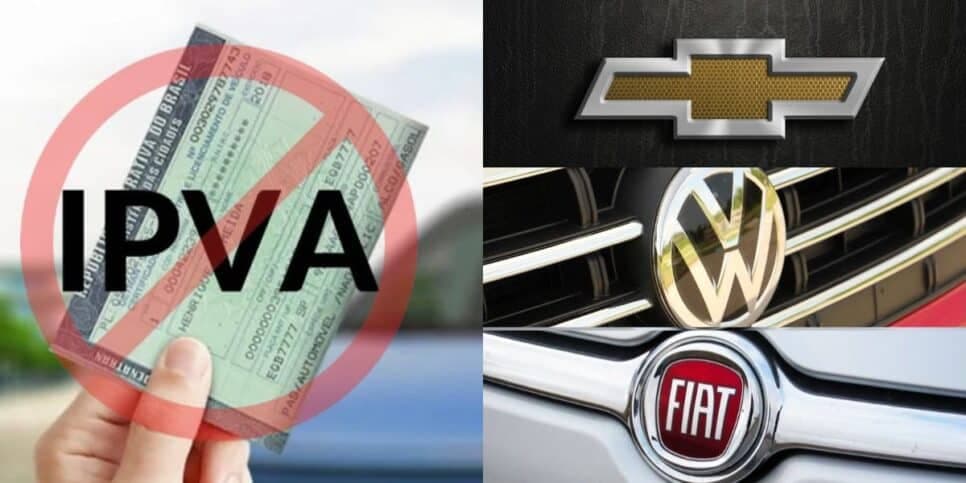 Chevrolet, Volks, Fiat e +: 5 carros livres de IPVA para quem ganha até 2 mil por mês comprar agora em junho 2024