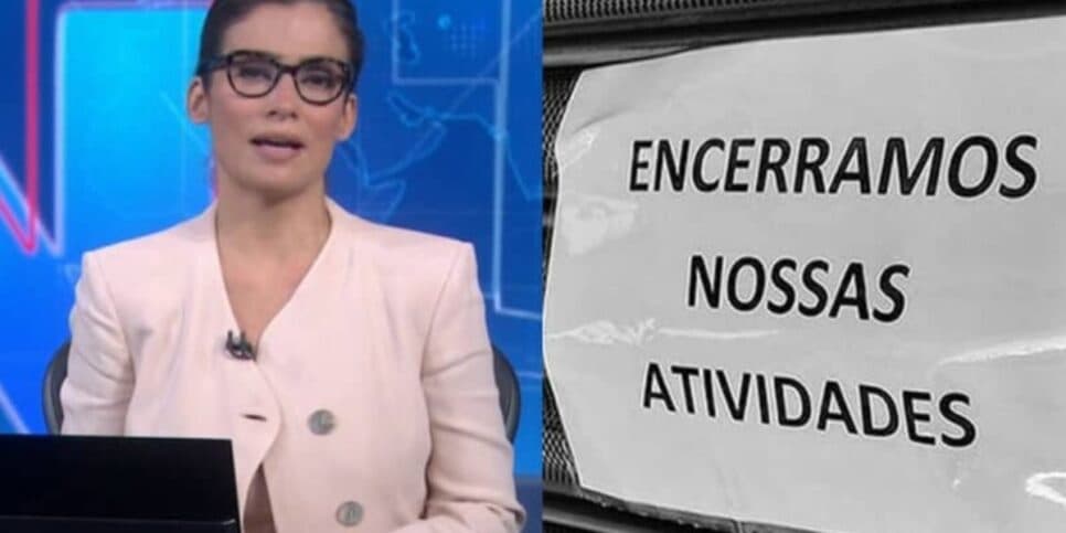 132 lojas e 10 mil demissões: A paralisação do JN com terror de falência de varejista e comunicado de Renata