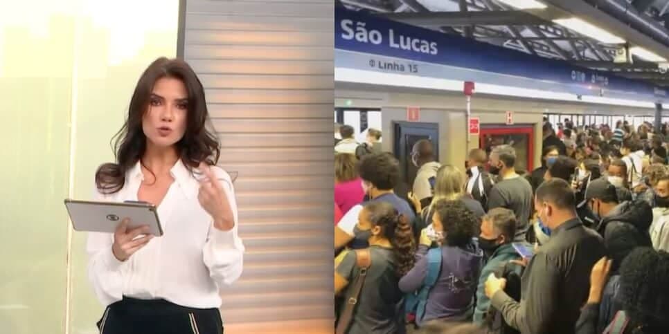 "Acabou de chegar": Sabina interrompe Globo às pressas e confirma PARALISAÇÃO do metrô de SP em JUNHO