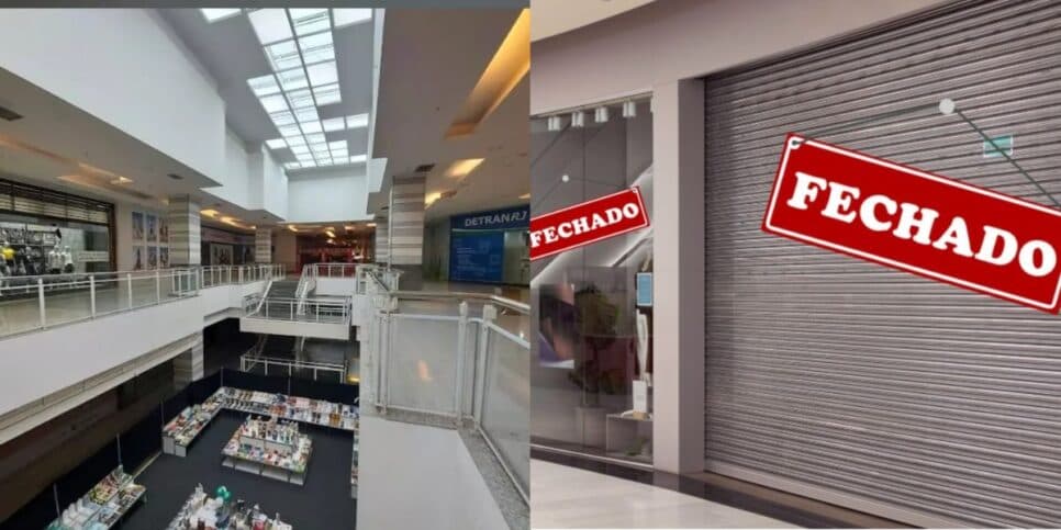 110 lojas fechadas e corredores fantasma: 2 shoppings rivais do Rio Sul afundam com terror de falência em junho