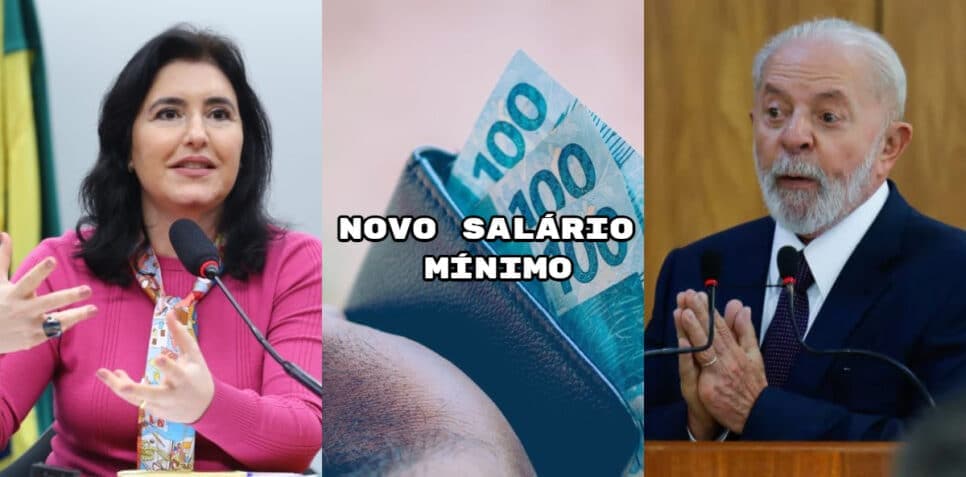 Salário mínimo disparado: Veredito de Tebet e canetada de Lula confirma novo valor a CLTs