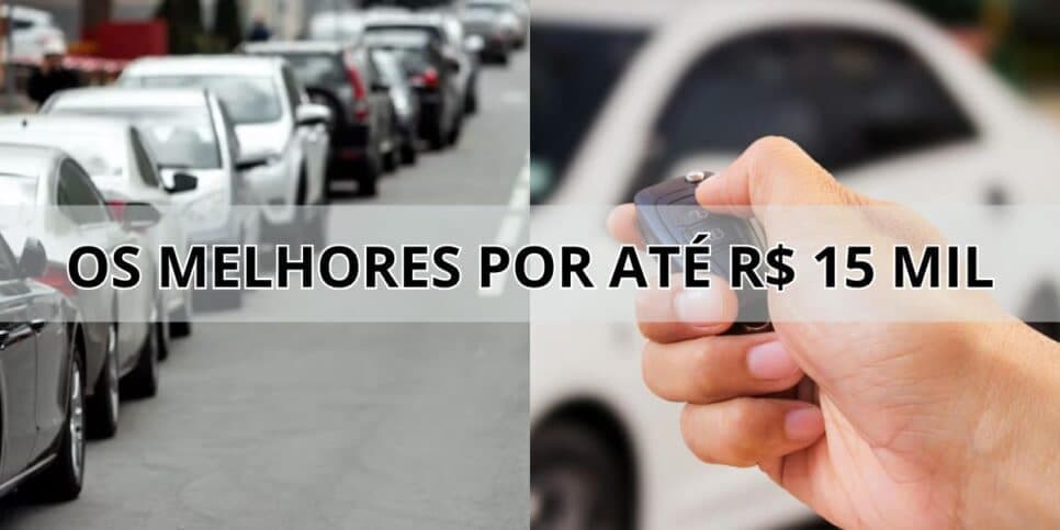 Precinho de R$ 15 mil: 5 carros populares e econômicos da Chevrolet, Fiat e Volks pra comprar em julho de 2024
