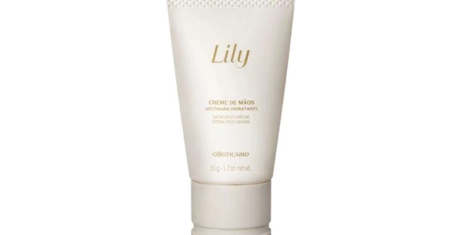 Creme de Mãos Acetinado Hidratante Lily (Foto: Reprodução / Site oficial)