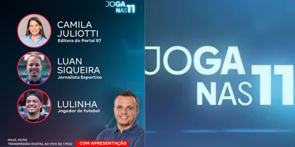 O jogador Lulinha é convidado da edição de hoje (01/07), que também terá Camila Juliotti, Cosme Rímoli e Bruno Piccinato 