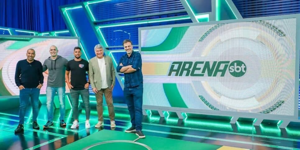 Arena SBT chega com a repercussão de Palmeiras x Corinthians, exclusiva com Igor Vinicius e Rosinei e Moacyr Franco como convidados