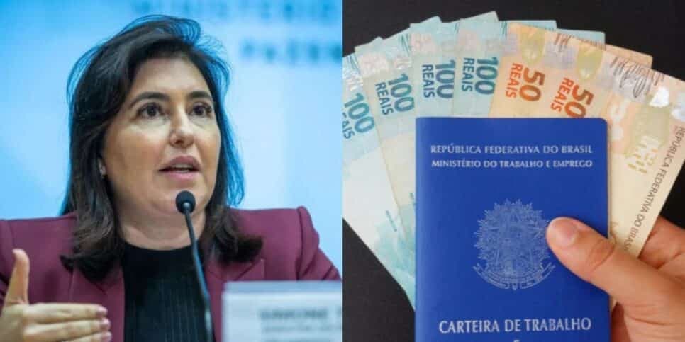 Canetada histórica chega antes de Simone Tebet e garante salário mínimo de R$1769 a milhares de CLTs em 2024