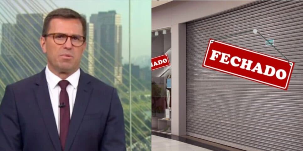 "Decreto de falência", Bocardi interrompe Globo e confirma fechamento definitivo de varejista popular