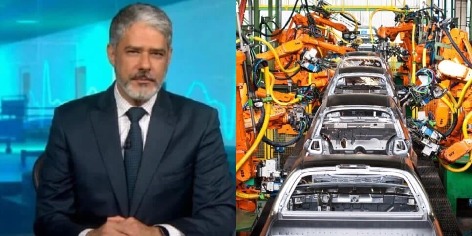"Baque histórico": Fábricas fechadas e adeus de montadora de carros no Brasil confirmada por Bonner no JN