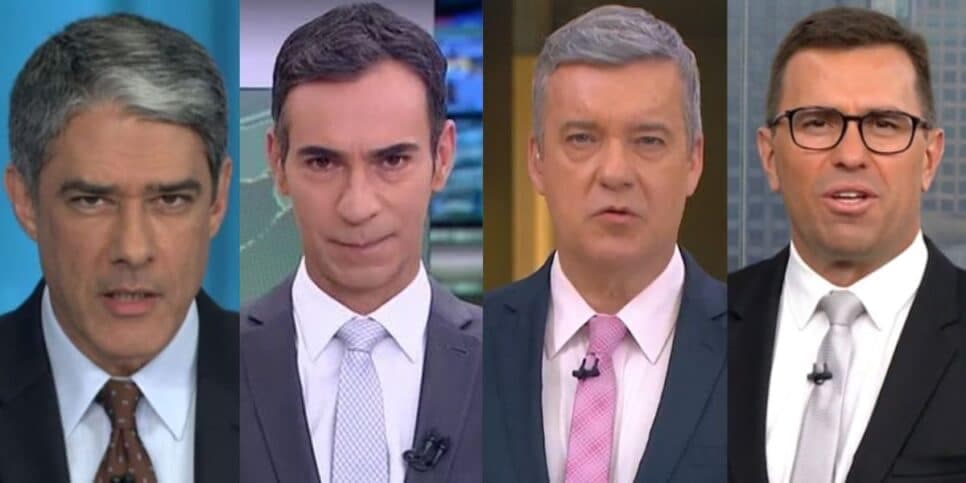 Bonner, Tralli, Kovalick e Bocardi: Respire fundo e tente não cair pra trás com o salário dos âncoras na Globo