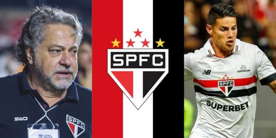 Reviravolta: Casares faz confirmação de retorno de James no São Paulo após a Copa América com 18M na mesa