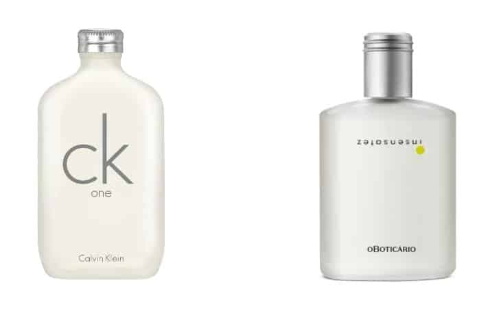 CK One, Calvin Klein x Insensatez, O Boticário: Os 2 perfumes são muito semelhantes (Foto: Reprodução / Site da Marca)
