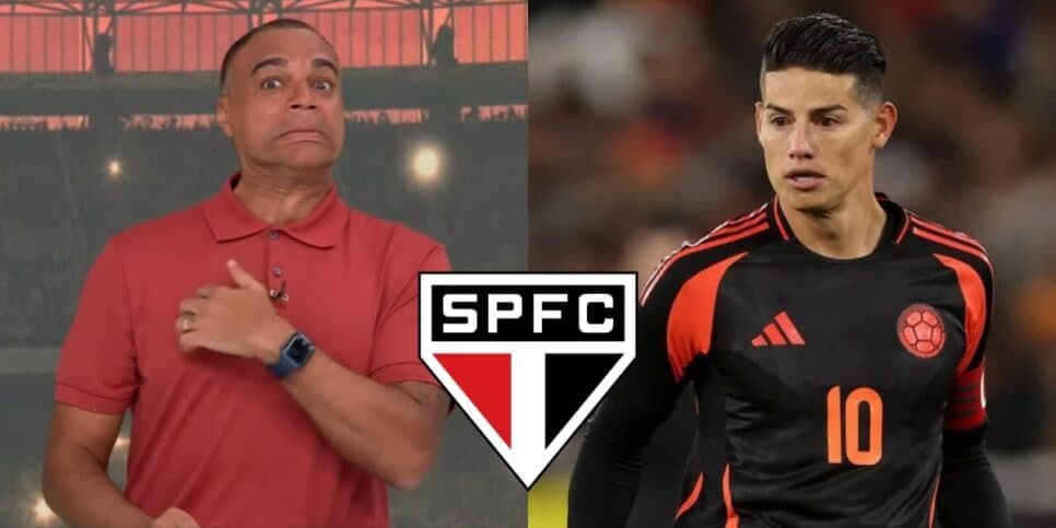 "Melhor jogador da temporada": Denílson para a Band com meia de 11 milhões pra enterrar James no São Paulo