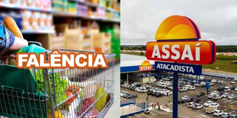 Falência, dívida de R$184M e portas fechadas: O fim cruel de supermercado n°1, rival do Assaí, após 30 anos