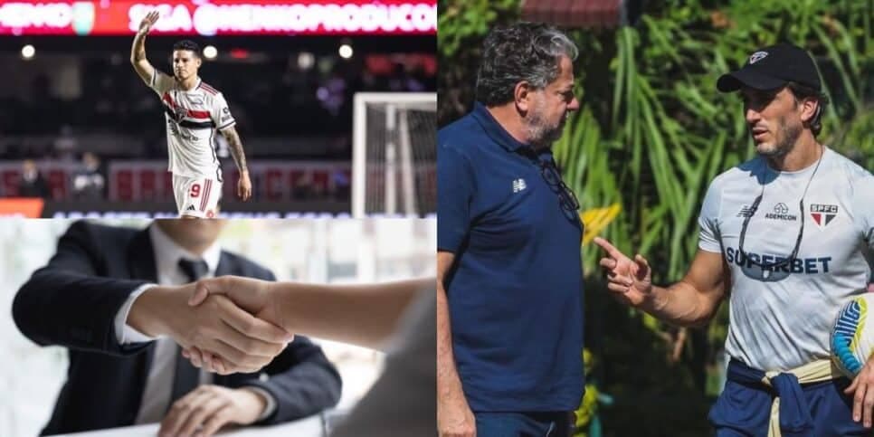Vai ficar no lugar de James: Casares abre o cofre do São Paulo por contratação de craque e Zubeldía vibra
