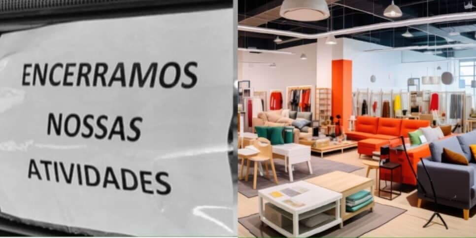 Portas fechadas, redes sociais apagadas e calote em massa: A falência arrasadora de loja tradicional de móveis