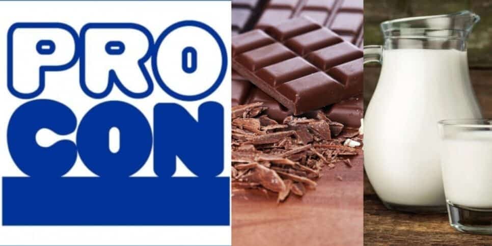 Vai corroer o seu intestino: Leite e chocolates acabam de ser arrancados pelo Procon por contaminação em JULHO