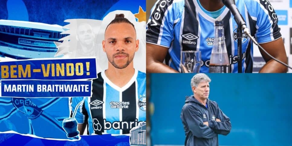 Para jogar com Braithwaite: Renato Gaúcho manda buscar e promove retorno triunfal de dois reforços ao Grêmio