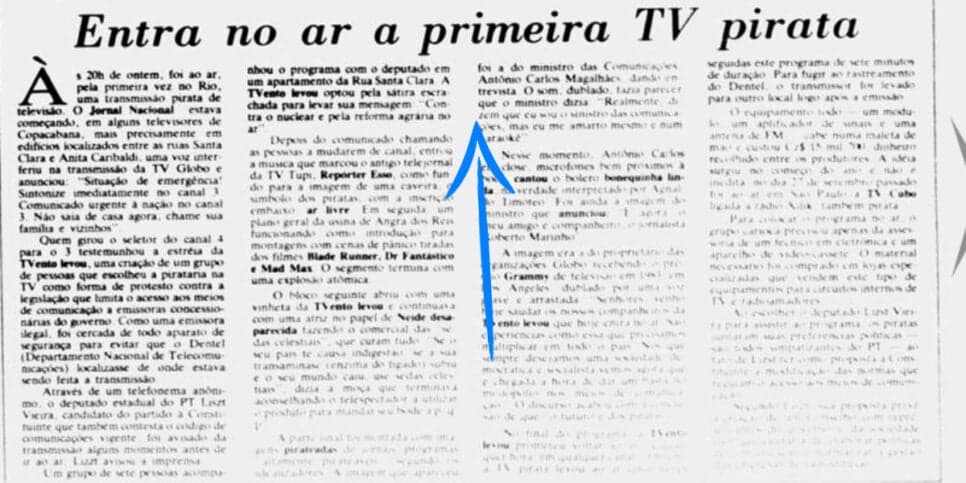 Manche do Jornal do Brasil (Foto: Memória BN) Manche do Jornal do Brasil (Foto: Memória BN)