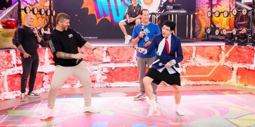 Sexta-feira (9) tem É Tudo Nosso! no SBT com muita ação, diversão e música para todos os gostos com Hugo & Tiago, MC Fioti, Jhon Falcão e Hugo Henrique