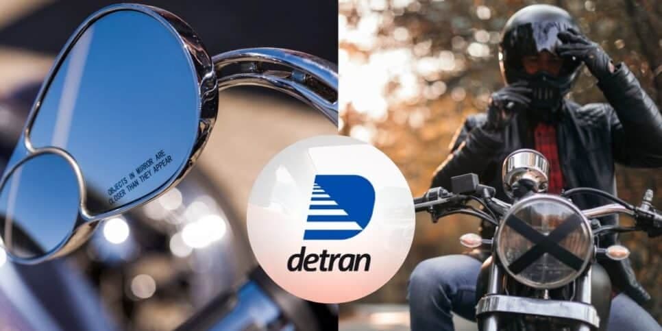 Canetada do Detran traz lei dos retrovisores para motos e multa pesada a motoqueiros que não fizerem isso