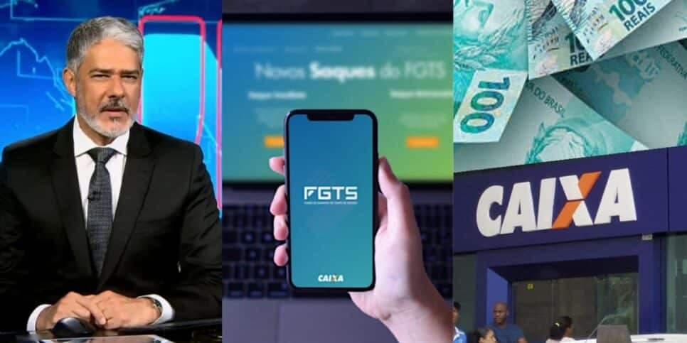 Canetada do Governo Lula ao FGTS: Bonner paralisa JN com nova lei que atinge em cheio saldo dos CLTs na Caixa