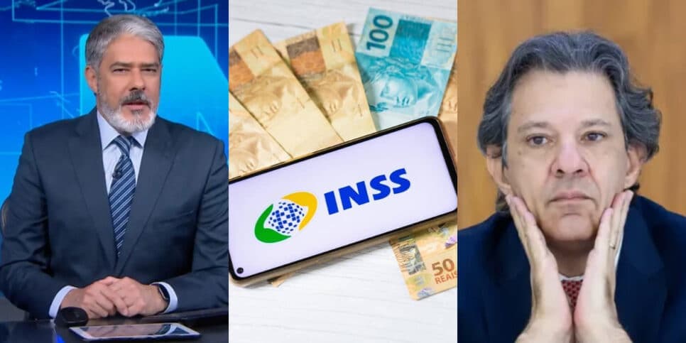 "Estão em vigor": Bonner para JN às pressas com canetada de Haddad que traz fim dos R$1412 a milhares no INSS