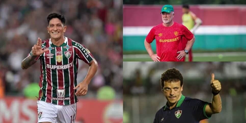 Culpa do Diniz: Quentinha sobre adeus de Cano no Fluminense chega voando em Mano Menezes que fica sem chão