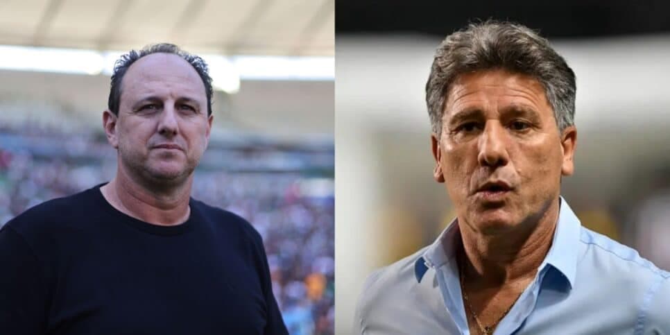 Guerra sem chão: Enquanto Renato Gaúcho ganha R$1,2 MI no Grêmio, o salário de Rogério Ceni no Bahia