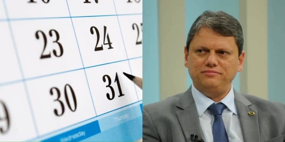 Feriado prolongado é confirmado em SP em plena TERÇA (27/08) e até Tarcísio já está ciente