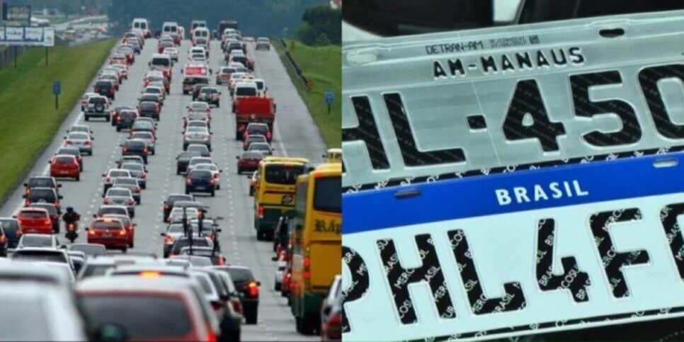 ADEUS após 4 anos: Nova lei das placas é anunciada pra atingir 74 milhões de carros e motos no Brasil em 2024